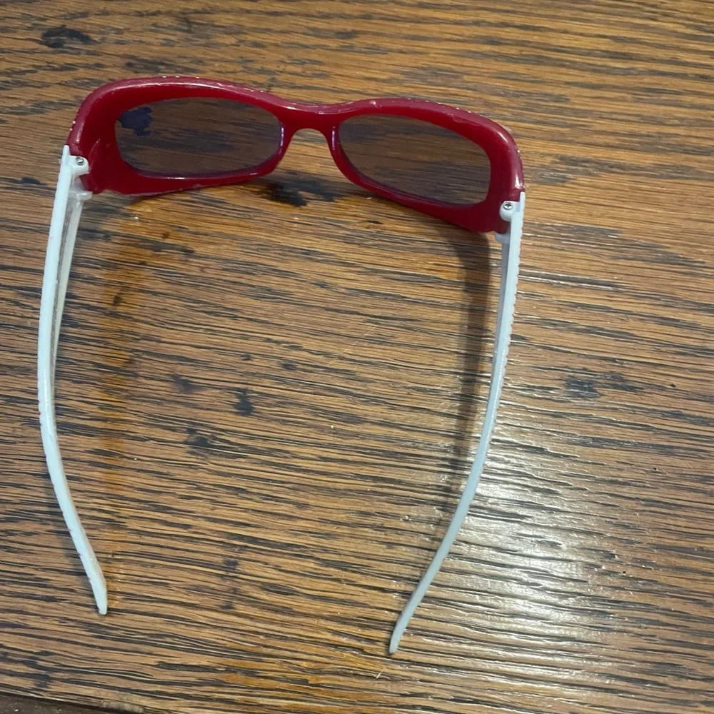 Kids Red Polka Dot Sunglasses